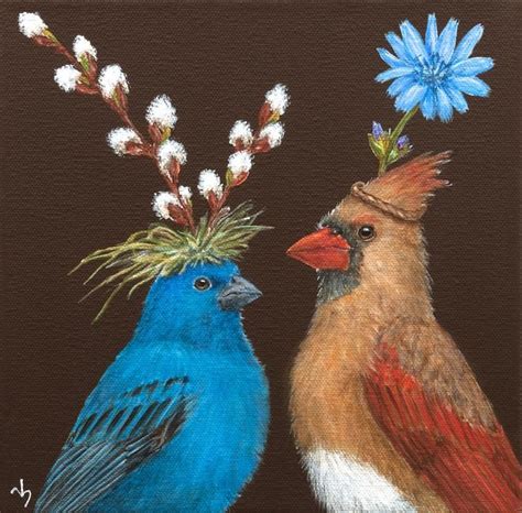 Vicki Sawyer Available Originals Bird Art Animal Art Whimsical Art