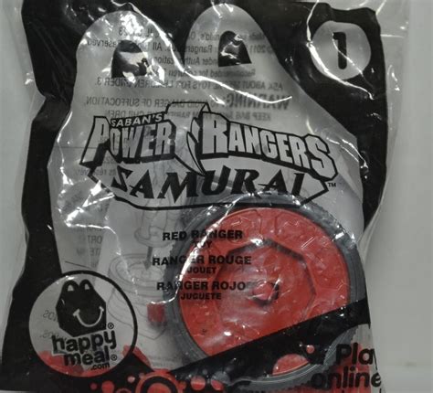 Mcdonald S Happy Meal Power Rangers Samurai Red Ranger Toy