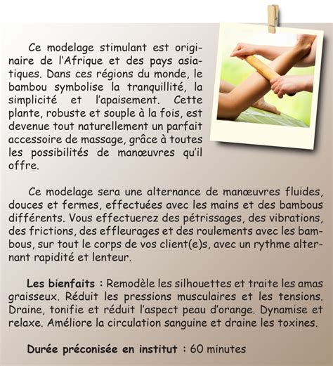 Seyes Formation Modelage Massage Aux Bambous Esthétique