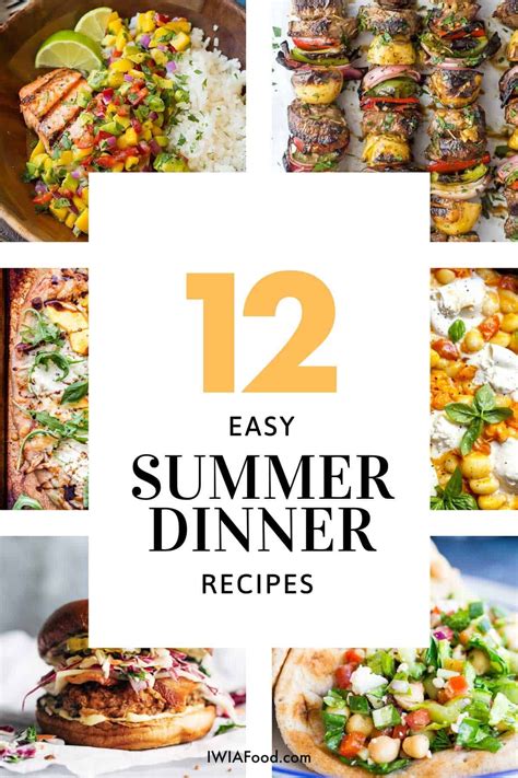 Easy Healthy Summer Dinners Recipes Cater