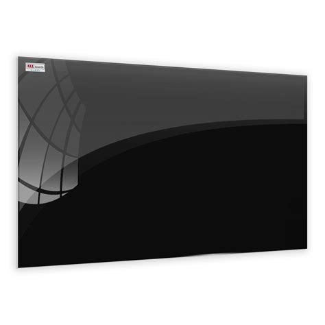 Szklana tablica magnetyczna 90x60 cm CZARNA ALLboards - sklep z tablicami od producenta