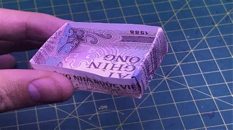 Origami Hướng Dẫn Cách Làm Cái Thúng Bằng Tiền Giấy Money Origami Box