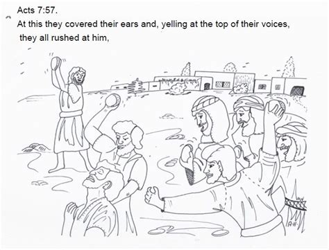 Stephen Bible Coloring Page Coloring Pages