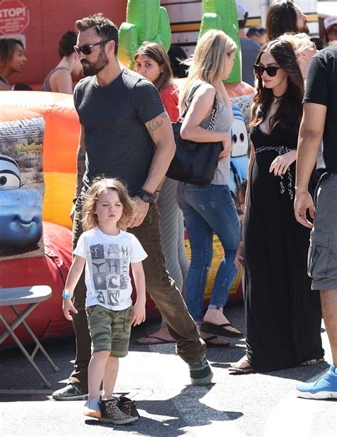 Noah Shannon Green Picture 6 Megan Fox And Brian Austin Green Take Their Sons To The Farmers