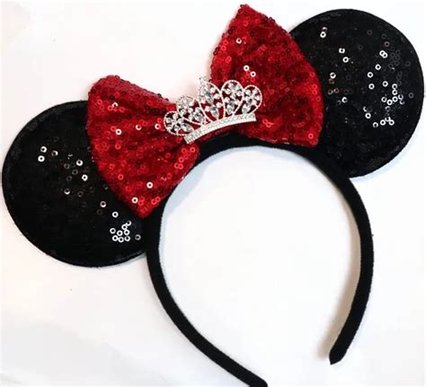 Princess Rhinestone Tiara Minnie Mouse Ears Princess Ears Disney