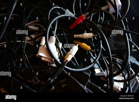 Box Of Cables Stock Photo Alamy