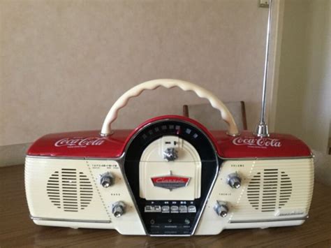 collectable coca cola radio tape player antique price guide details page