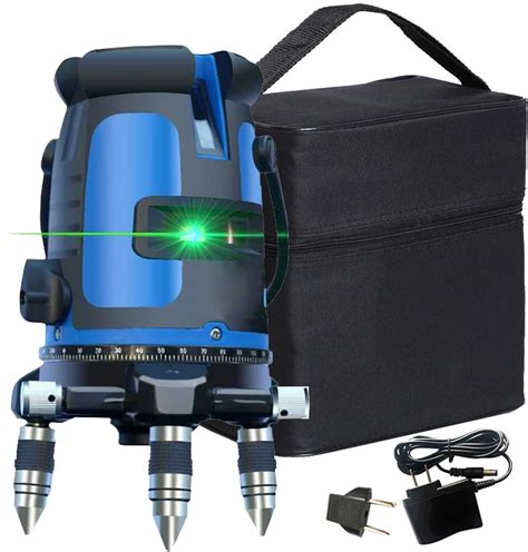 5 Lines 6 Points Laser Level 360 Degrees Rotary 532nm Auto Vertical