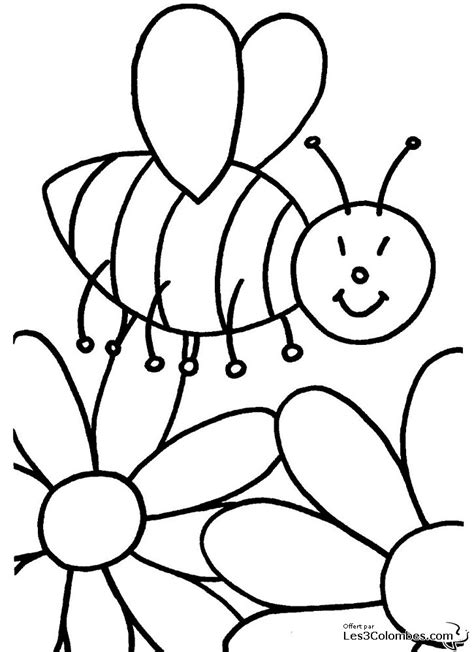 Coloriage Abeille Fleur 28 Coloriage En Ligne Gratuit Pour Enfant