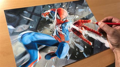 Arotlogy Spider Man Ps4 Drawing Print A4a3 Prints Art And Collectibles