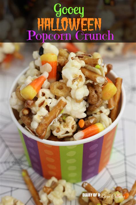 Gooey Halloween Popcorn Crunch Diary Of A Recipe Collector Bloglovin