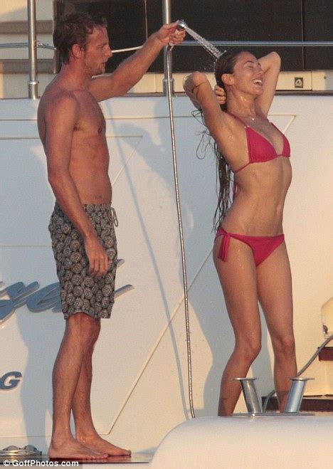 Jenson Button S In Bikini Heaven As Girlfriend Jessica Michibata Gets