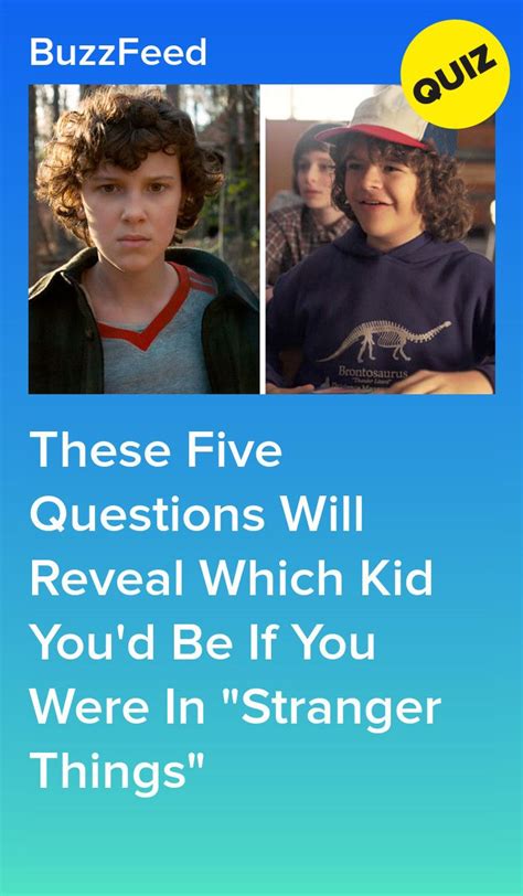 These Five Questions Will Reveal Which Kid Youd Be If You Were In