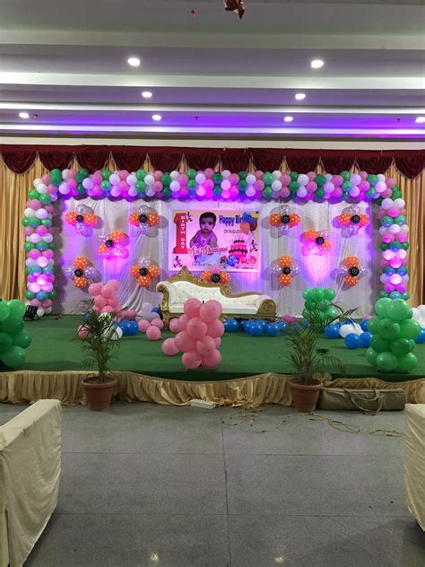 90 Awesome First Birthday Stage Decoration Images 1st Birthday