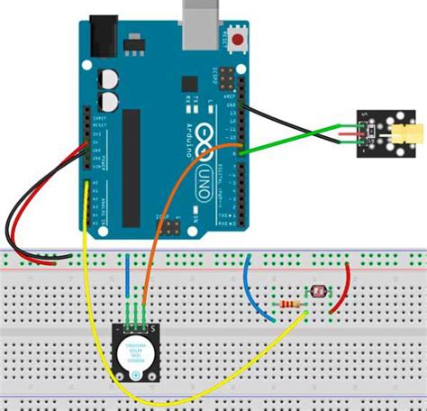 Créer une alarme avec le module KY une photorésistance et un buzzer