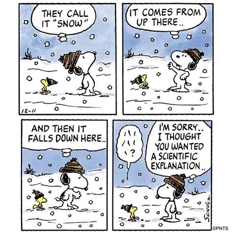 Snoopy And The Peanuts Gang On Instagram “the Science Of Snow ️