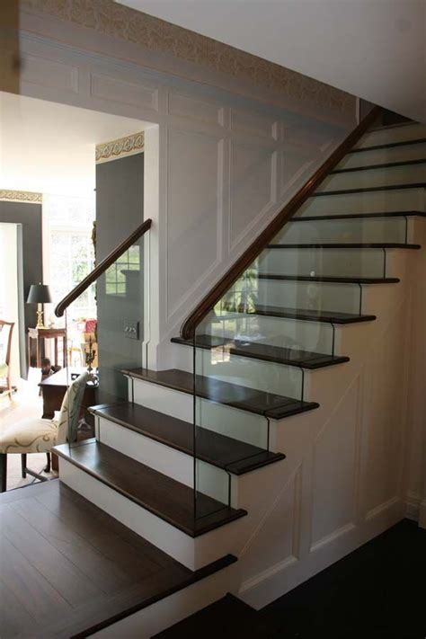 Glass Stairs Ideas My Stair Railing Design Using Glass To Plement