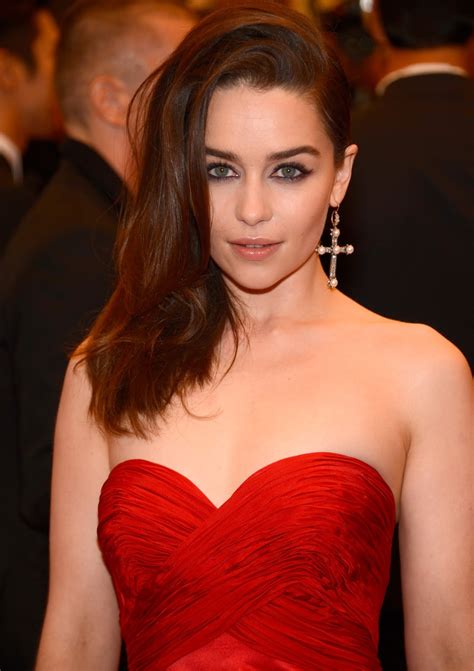 Emilia Clarke Hot Cleavage Spicy Hq Photos Punk Chaos To Couture