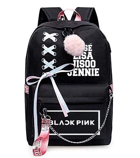 Blackpink Ribbon Backpacklaptop Bag 1 Heartink