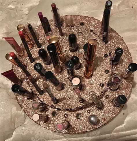 There Are Many Different Types Of Makeup On The Trays That Have Been