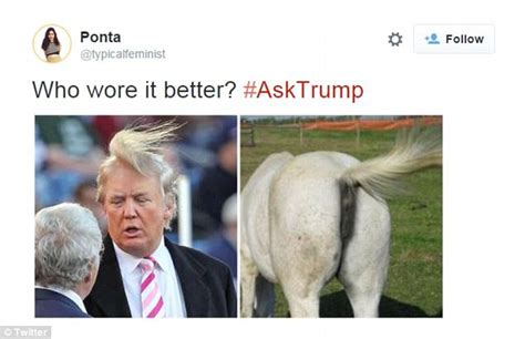 Donald Trump S Asktrump Twitter Qanda Backfires As Users Ask About His Wife Daily Mail Online