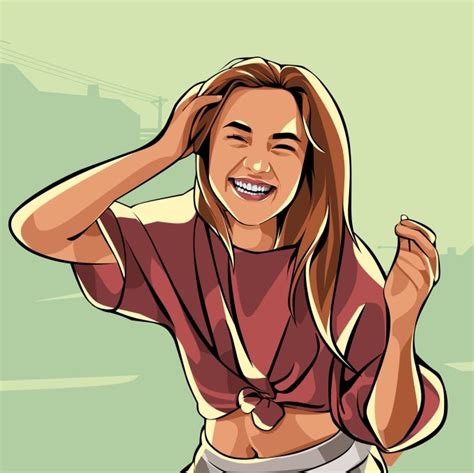 Turn Your Photo Into Vector Portrait With Gta Vibes Style By Sundanesei
