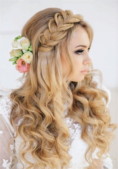 Time To Write Long Wavy Hairstyle With Braid For Wedding
