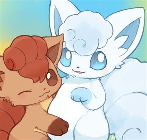 Vulpix And Alola Vulpix Pokemon Cute Pokemon Pictures Cute Pokemon