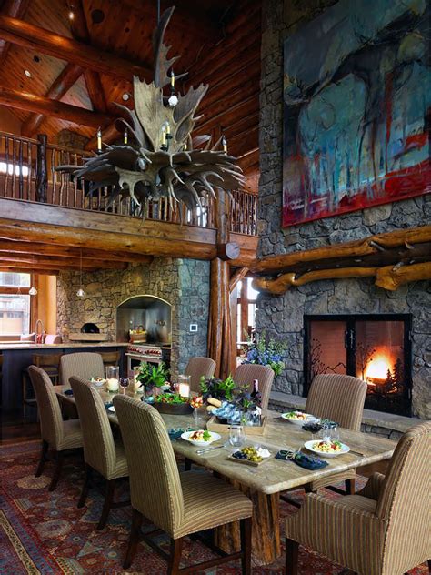 majestic rustic dining room designs