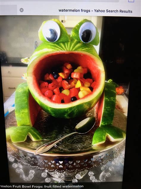 Frog Fruit Bowl Fruit Salad Decoration Food Fruit Recipes