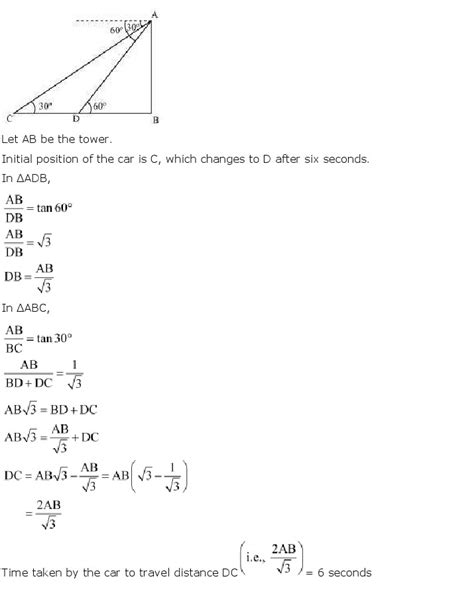 Trig applications geometry chapter 8 packet key : Ch 9 Some Applications of Trigonometry: Maths Class 10 NCERT Solutions Download - NCERT Books ...