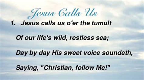 Jesus Calls Us Oer The Tumult Chords Chordify