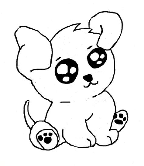 Drawings Of Cute Puppies How To Draw A Cute Dog Easy Drawing Art
