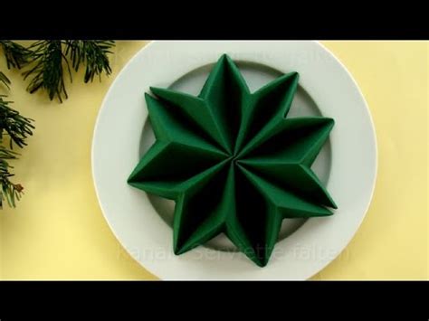 Falten von servietten anleitung servietten falten einfach und elegant » die 25 schönsten servietten falten anleitungen zum nachfalten hier! Servietten falten Weihnachten - Sterne falten Anleitung ...