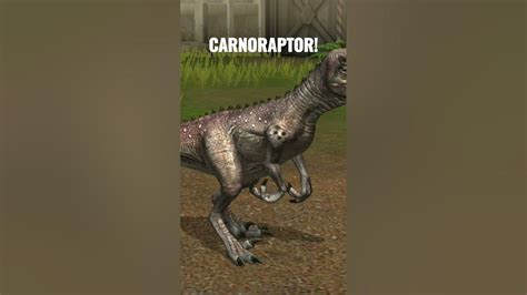 Carnoraptor Jurassic World The Game Shorts Youtube