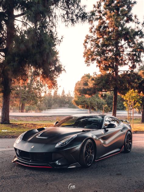 Matte Black Ferrari F12 Adv10r Track Spec Cs Series Wheels