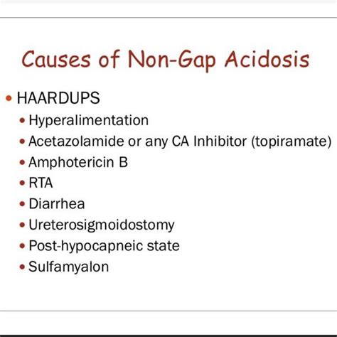 For a patient with acidosis USMLE Step 3 on Twitter: "Causes of Normal Anion Gap ...