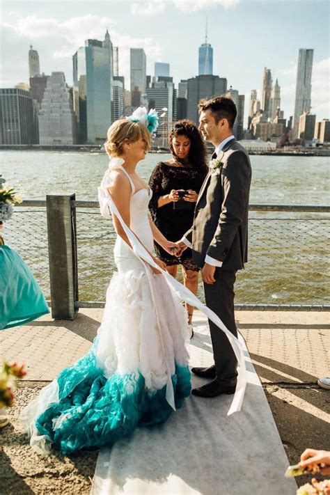 Maybe you would like to learn more about one of these? Offbeat Brooklyn Bridge Park Wedding | Junebug Weddings