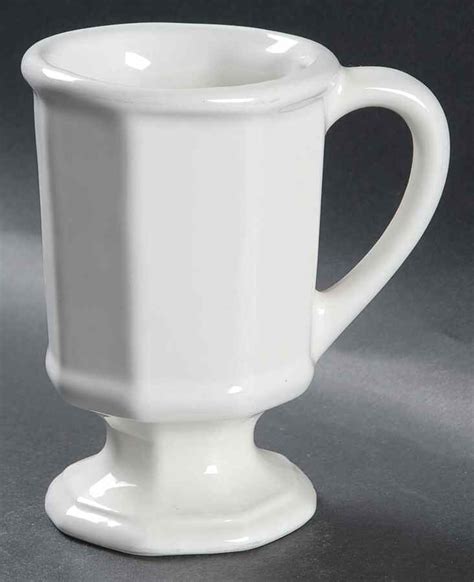 Heritage White Pedestal Mug By Pfaltzgraff Replacements Ltd