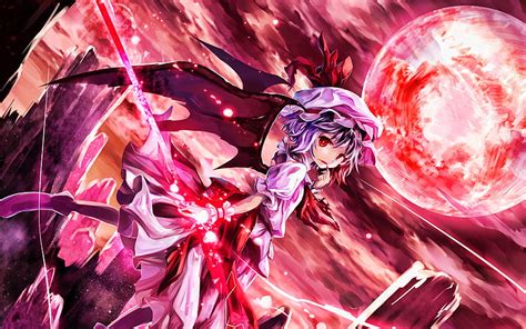 Touhou Project Remilia Scarlet Vampire Female Anime Characters