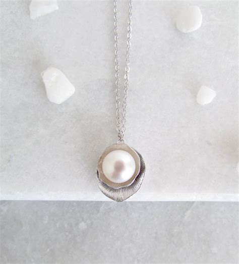 Classic Silver Pearl Jewellery Set By Misskukie