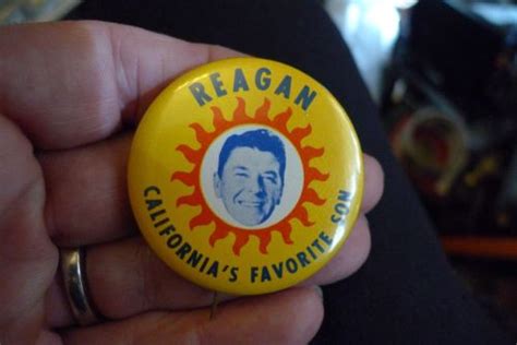 President Reagan California S Favorite Son Political Button Pin