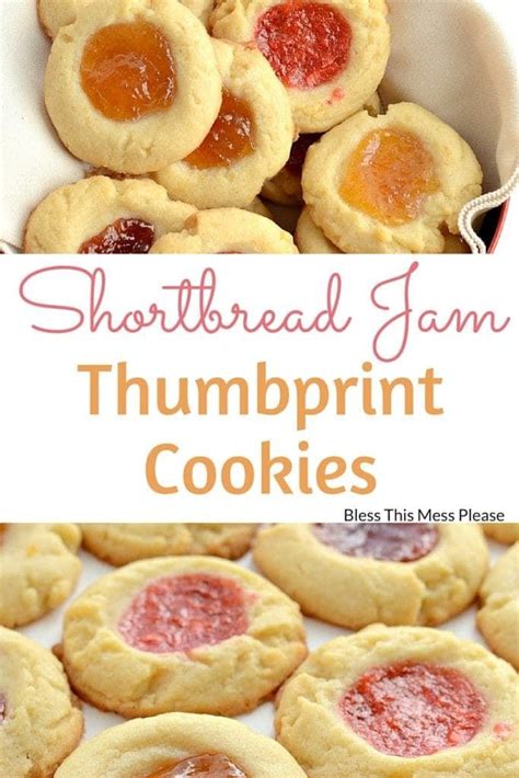 Shortbread Jam Thumbprint Cookies Recipe For Holiday Baking Recipe