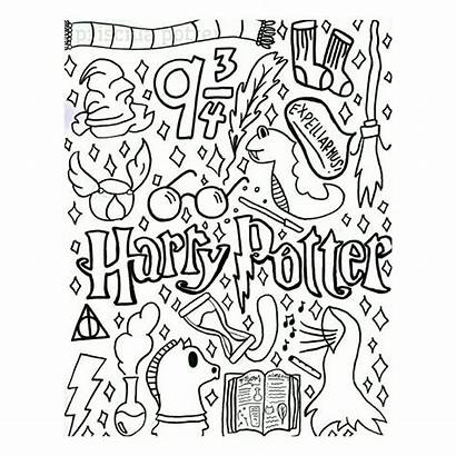 Potter Harry Collage Hp Bullet Journal Doodles