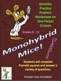 Show punnett square, give genotype and phenotype for each on your own paper!! Blog Post from Science Stuff: "Free Monohybrid Genetics ...