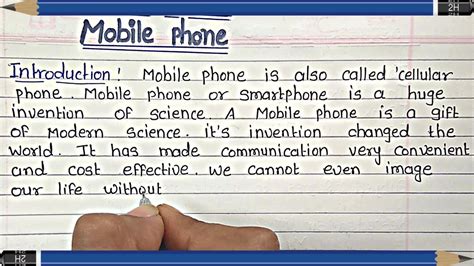 Write An Essay On Mobile Phone In English Essay Writing On Smartphone