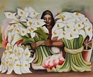 DIEGO RIVERA Flower Seller ART Canvas Wall Art | Etsy
