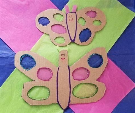 Cardboard Butterfly Craft For Kids Happy Mom Hacks