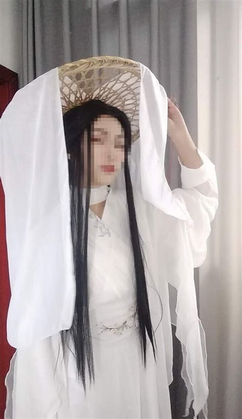 Tian Guan Ci Fu Xie Lian White Hanfu Dress Cosplay Costume Outfit