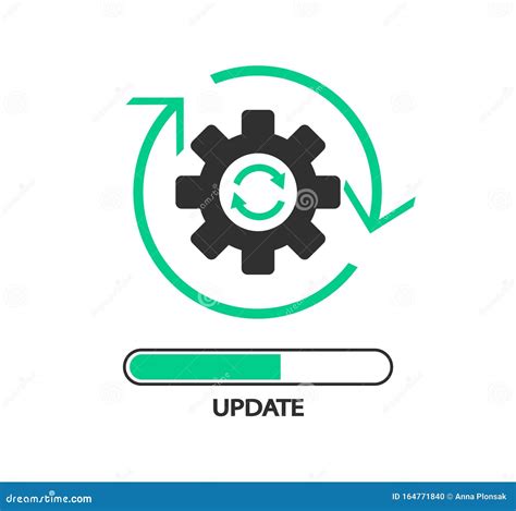 Update Software Icon Upgrade Application Progress Icon Stock